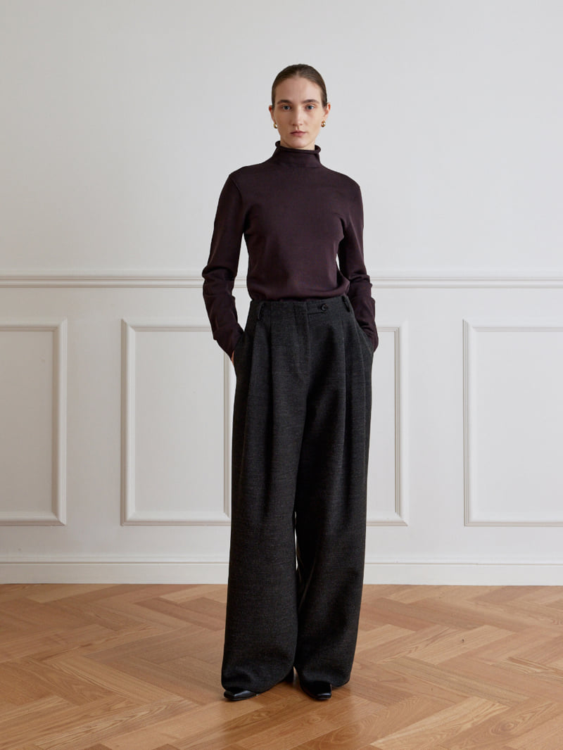 Understanding - Korean Women Fashion - #momslook - Button Jimmy Pants - 2