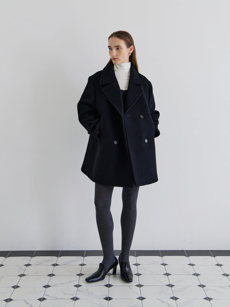 Understanding - Korean Women Fashion - #vintagekidsstyle - G-Bling Pea Coat - 4