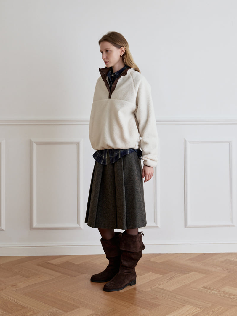 Understanding - Korean Women Fashion - #vintageinspired - Wool Pleated Skirt - 7