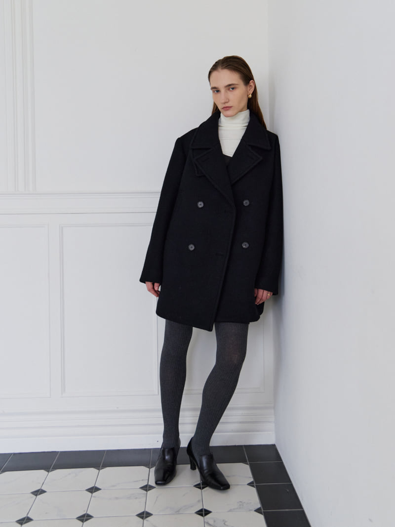 Understanding - Korean Women Fashion - #vintageinspired - G-Bling Pea Coat - 2