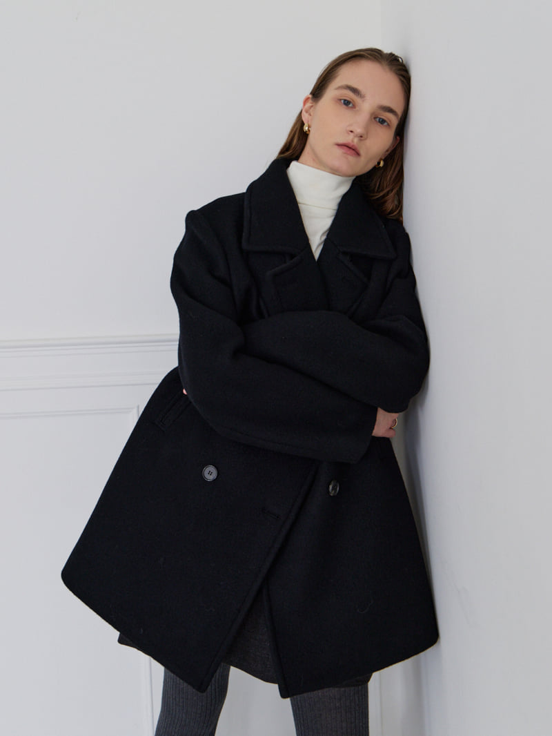 Understanding - Korean Women Fashion - #vintagekidsstyle - G-Bling Pea Coat - 3