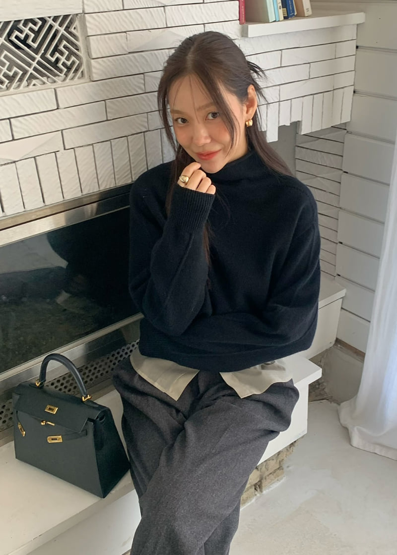 Understanding - Korean Women Fashion - #womensfashion - Holga Two Way Turtleneck Knit