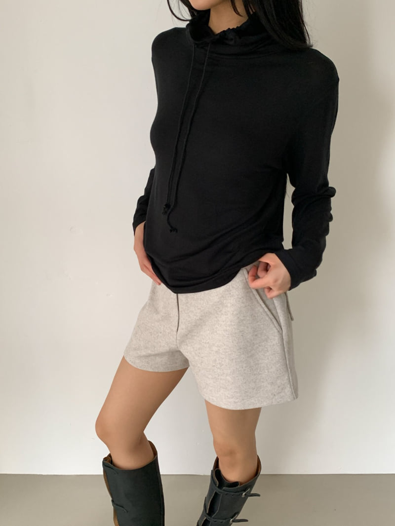 Vive L - Korean Women Fashion - #momslook - Wool Basic Shorts - 6