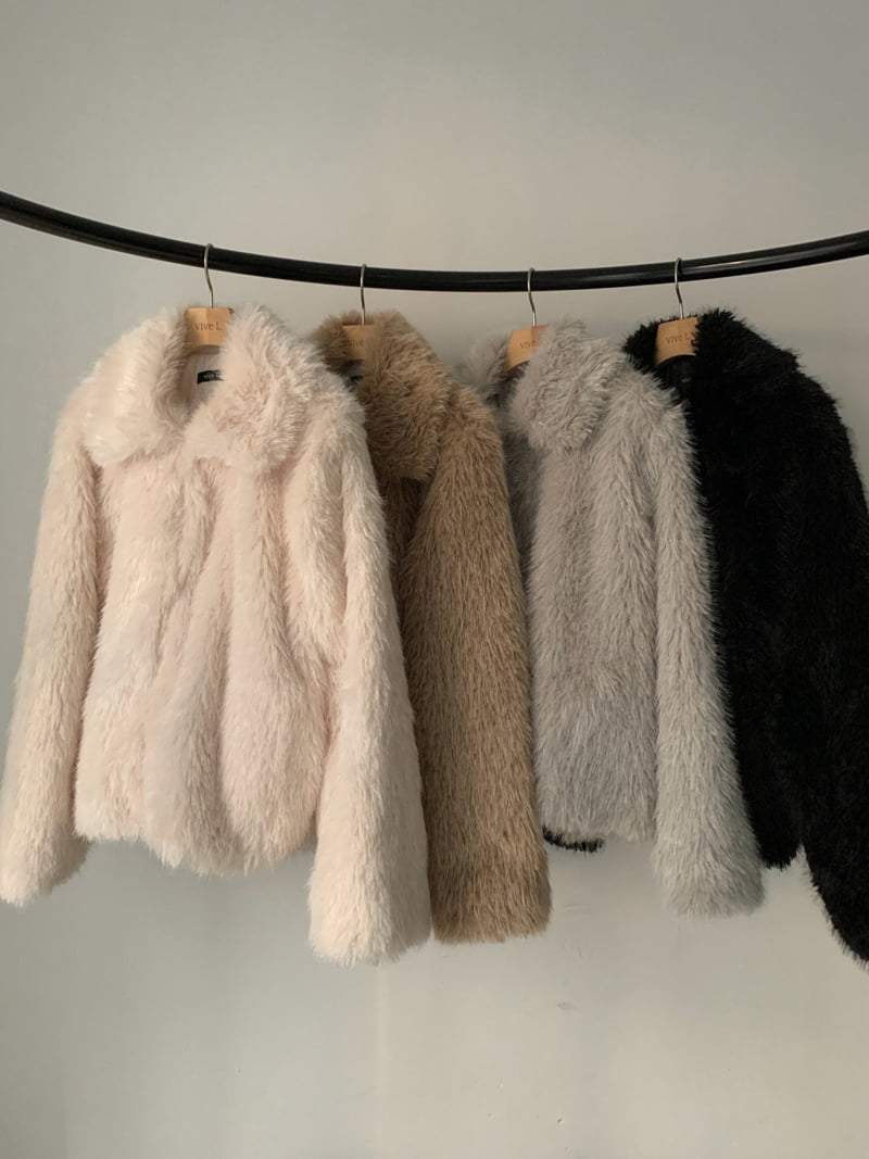 Vive L - Korean Women Fashion - #momslook - Poodle Soft Jacket