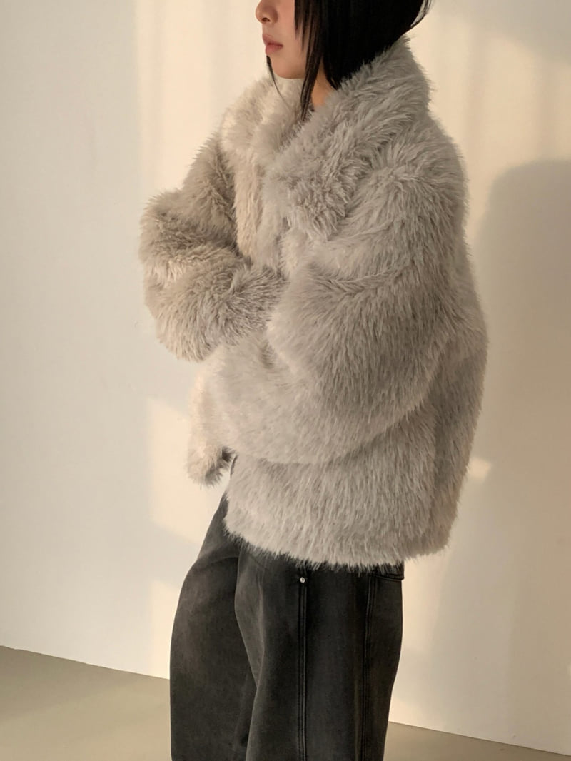 Vive L - Korean Women Fashion - #momslook - Poodle Soft Jacket - 11