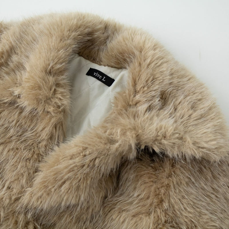 Vive L - Korean Women Fashion - #momslook - Poodle Soft Jacket - 5