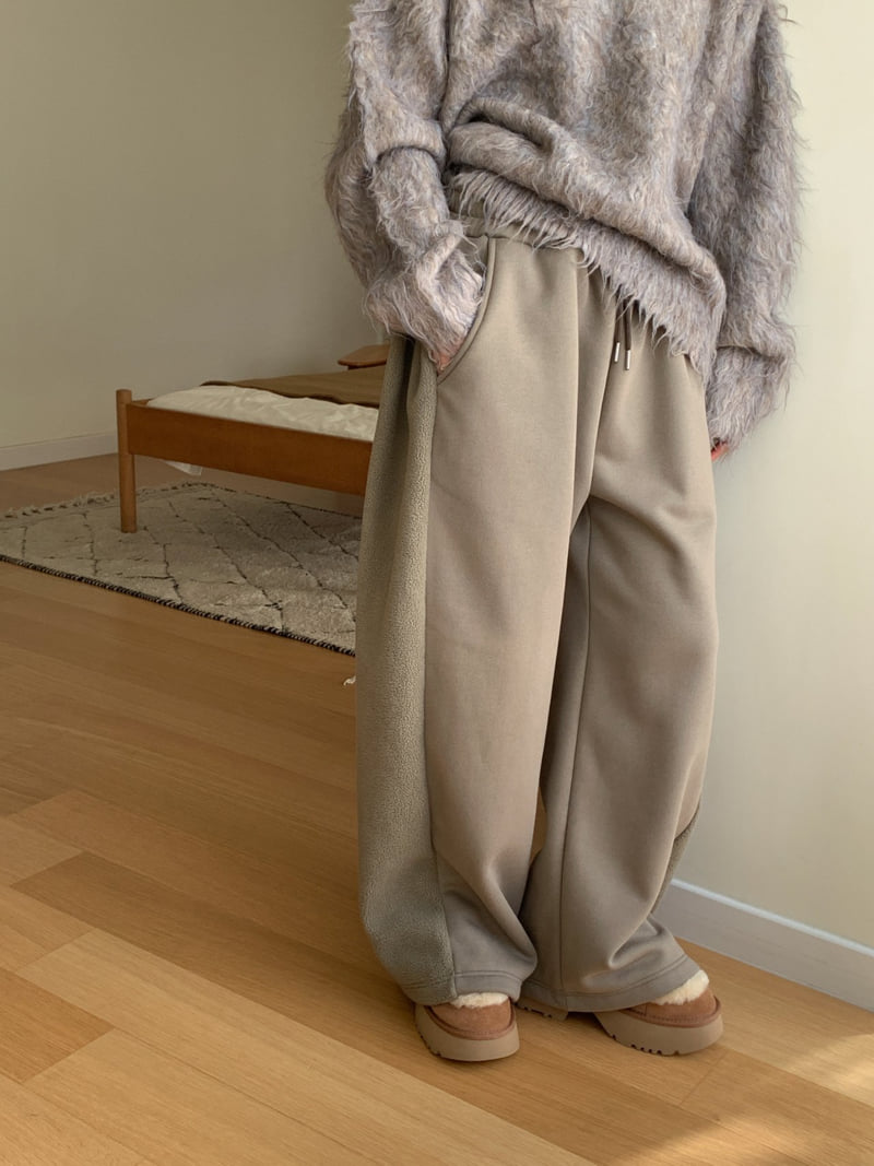 Vive L - Korean Women Fashion - #momslook - Panel Pleated Pants - 6