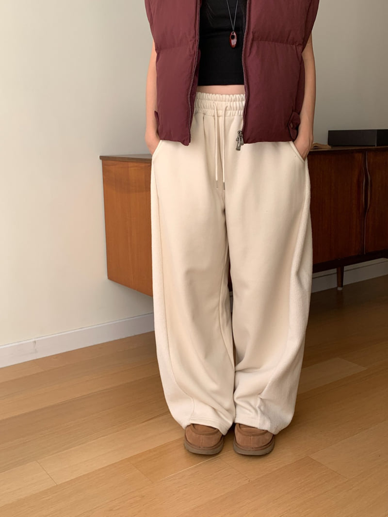 Vive L - Korean Women Fashion - #momslook - Panel Pleated Pants - 8