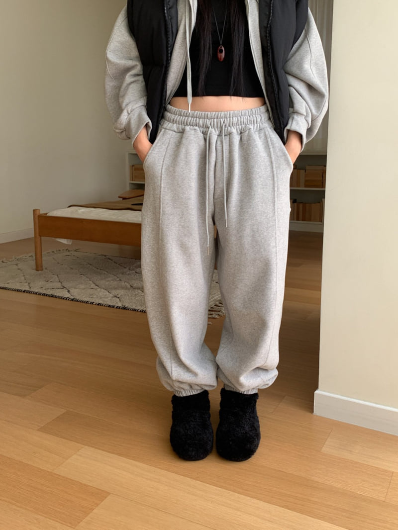 Vive L - Korean Women Fashion - #momslook - Warm Fleece Jogger Pants - 12