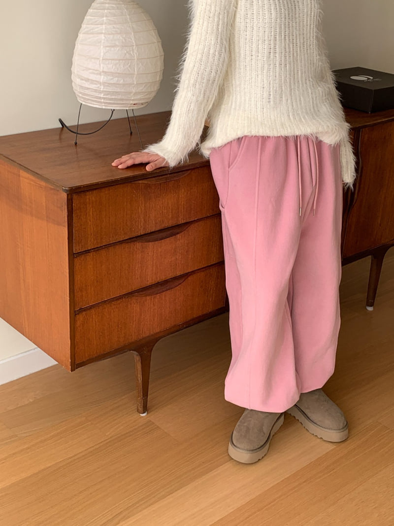 Vive L - Korean Women Fashion - #momslook - Warm Fleece Jogger Pants - 5