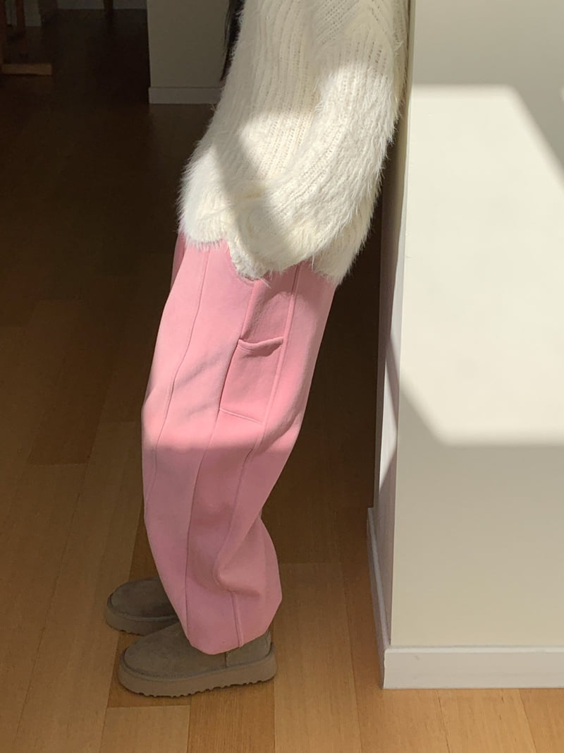Vive L - Korean Women Fashion - #momslook - Warm Fleece Jogger Pants - 9