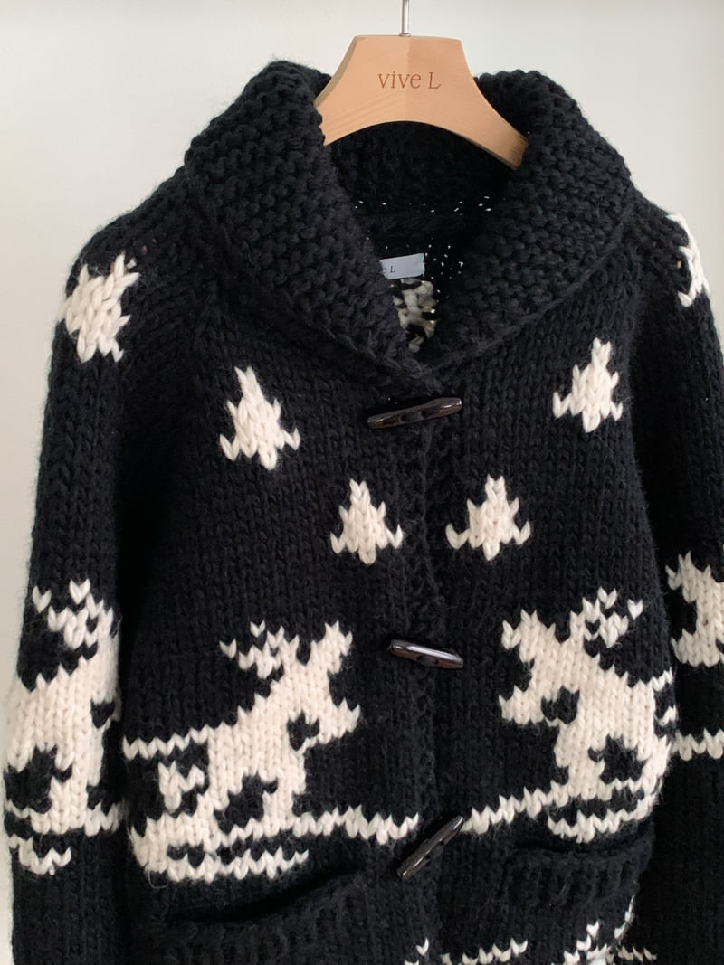 Vive L - Korean Women Fashion - #momslook - Handmade Cowichan Cardigan - 2