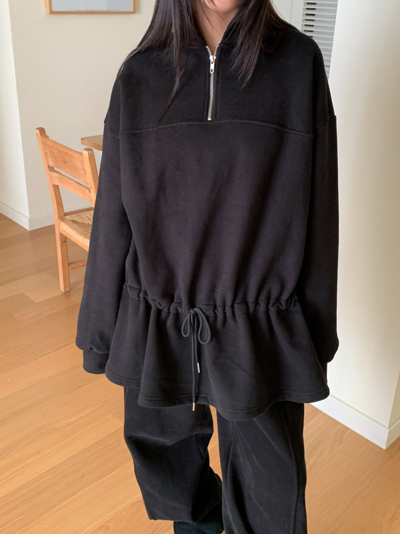 Vive L - Korean Women Fashion - #momslook - Peplum Sweatshirt - 3