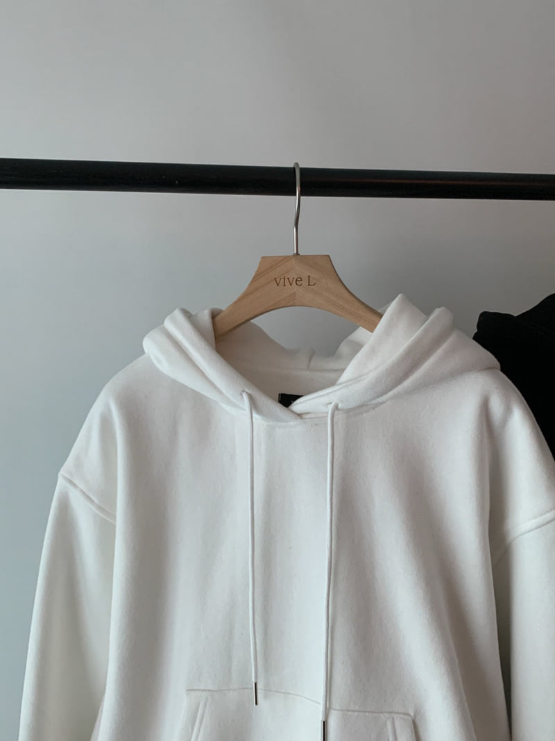 Vive L - Korean Women Fashion - #momslook - Balloon Double Fleece Hoodie - 2