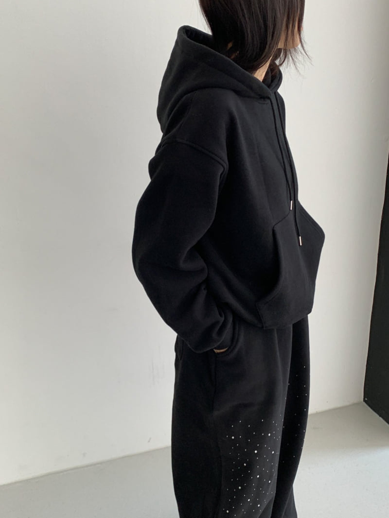 Vive L - Korean Women Fashion - #restrostyle - Balloon Double Fleece Hoodie - 11