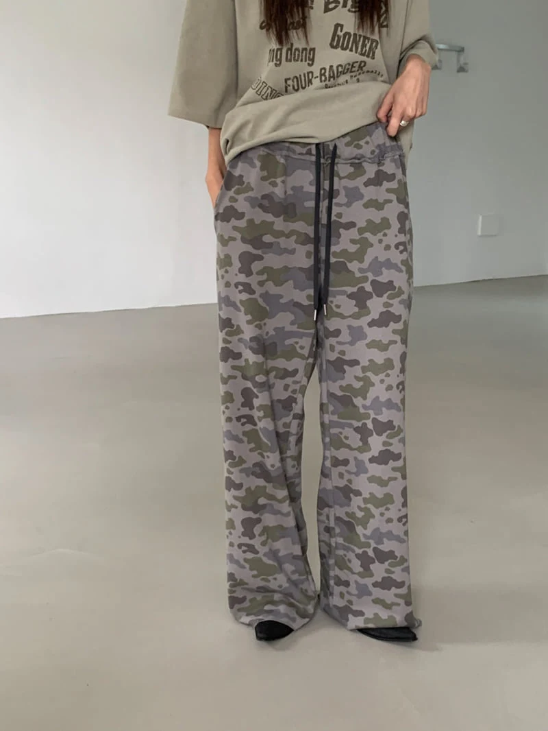 Vive L - Korean Women Fashion - #romanticstyle - Camo Banding Pants - 7