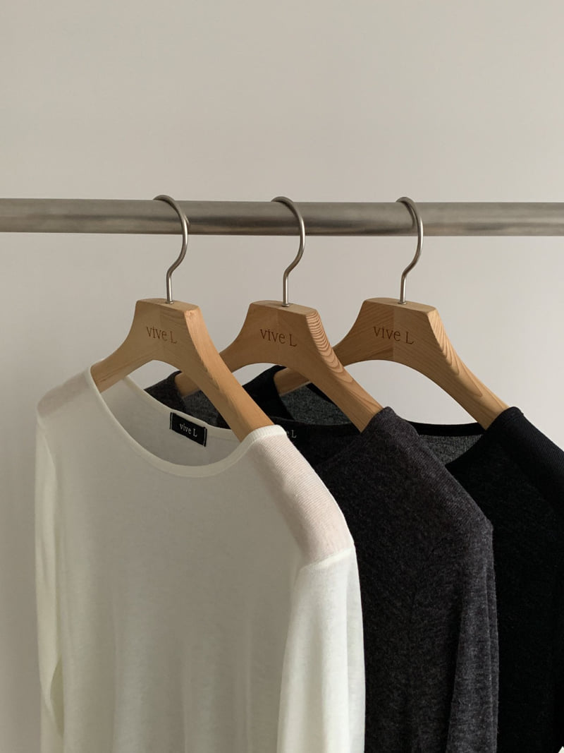 Vive L - Korean Women Fashion - #romanticstyle - Asymmetrical Long Tee - 4