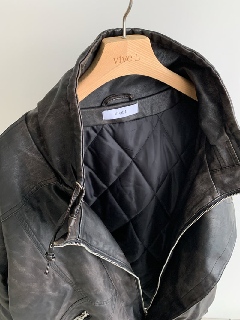 Vive L - Korean Women Fashion - #shopsmall - Washed Quilted Jacket - 2
