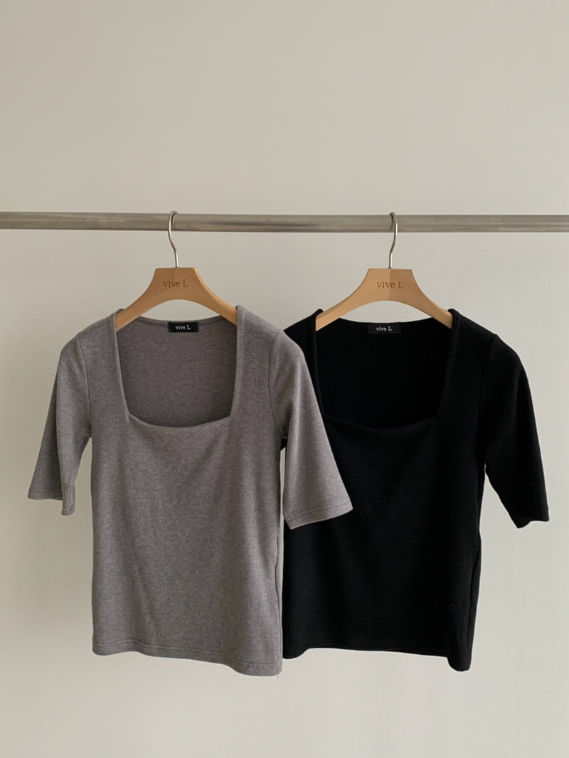 Vive L - Korean Women Fashion - #thatsdarling - Ann Square Tee