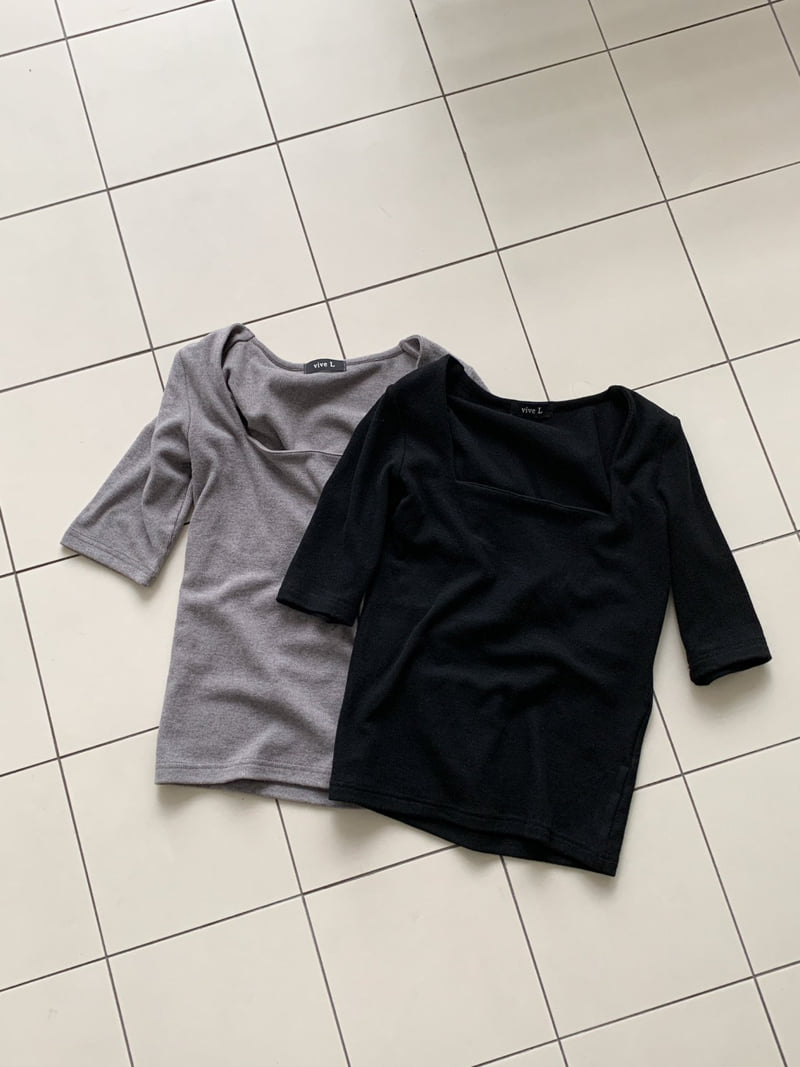 Vive L - Korean Women Fashion - #thelittlethings - Ann Square Tee - 2