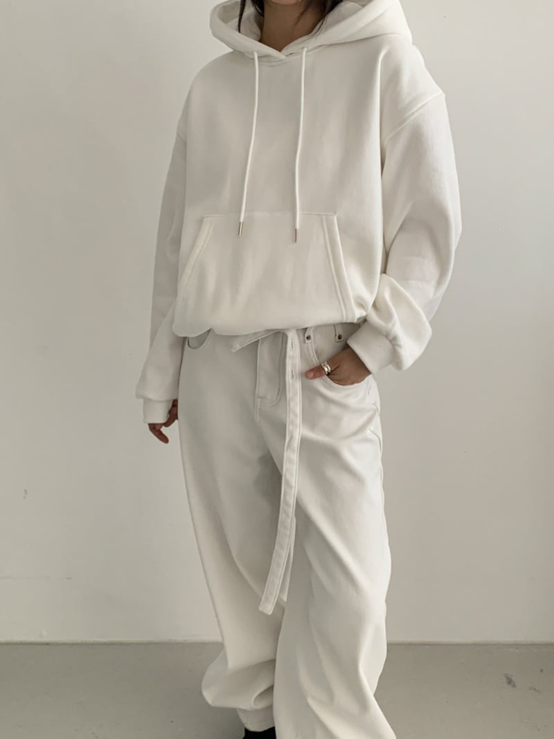 Vive L - Korean Women Fashion - #vintageinspired - Balloon Double Fleece Hoodie - 8