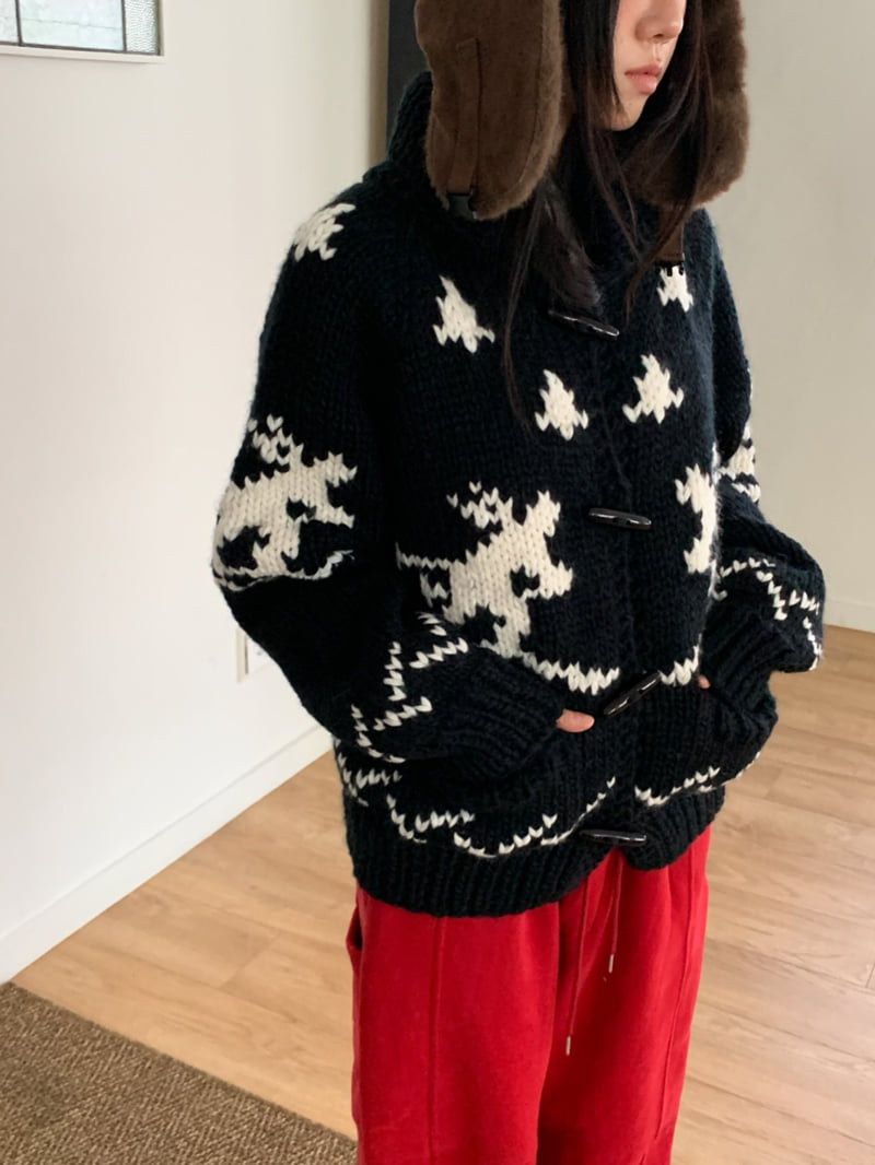 Vive L - Korean Women Fashion - #vintagekidsstyle - Handmade Cowichan Cardigan - 11