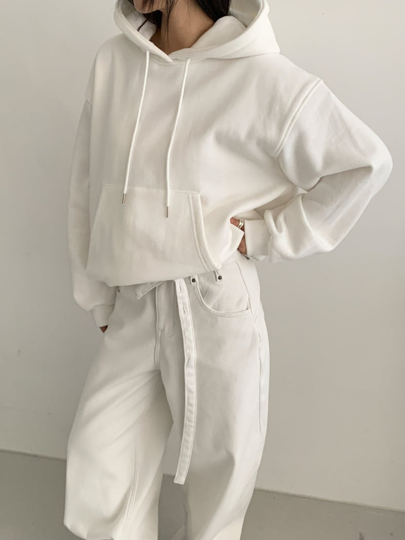 Vive L - Korean Women Fashion - #vintagekidsstyle - Balloon Double Fleece Hoodie - 9