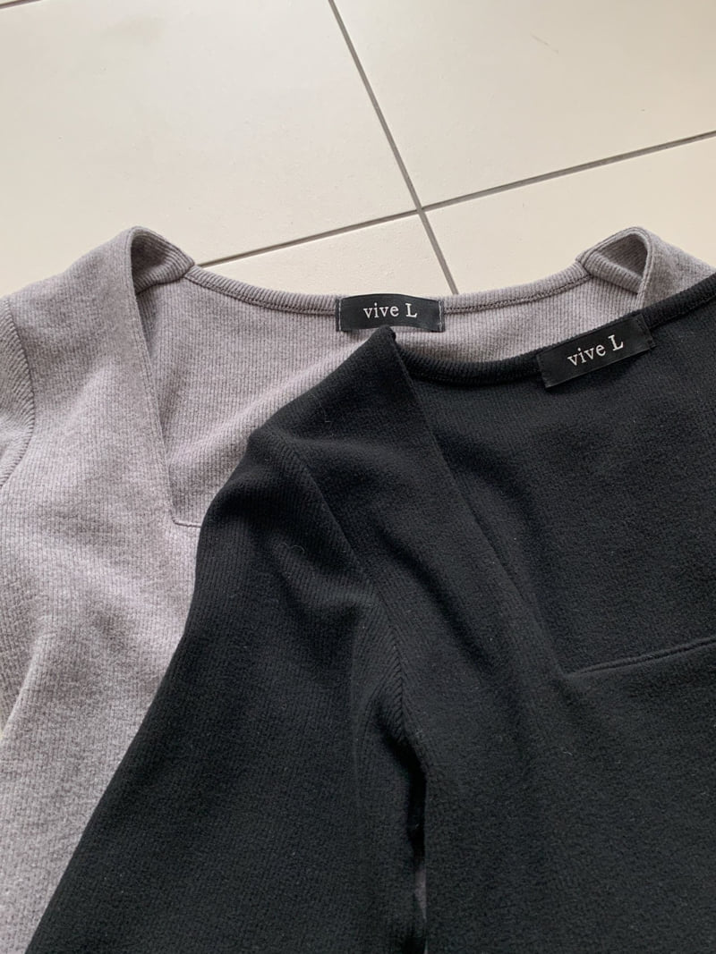 Vive L - Korean Women Fashion - #momslook - Ann Square Tee - 4