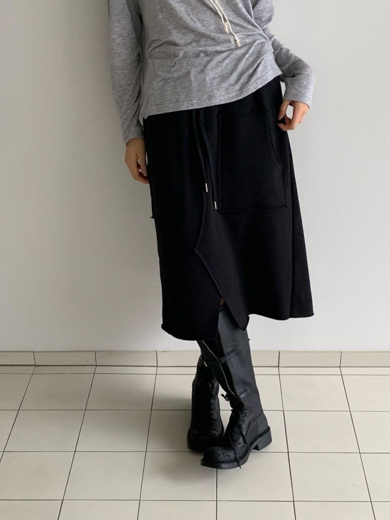 Vive L - Korean Women Fashion - #womensfashion - Fleece Sweat Skirt - 8