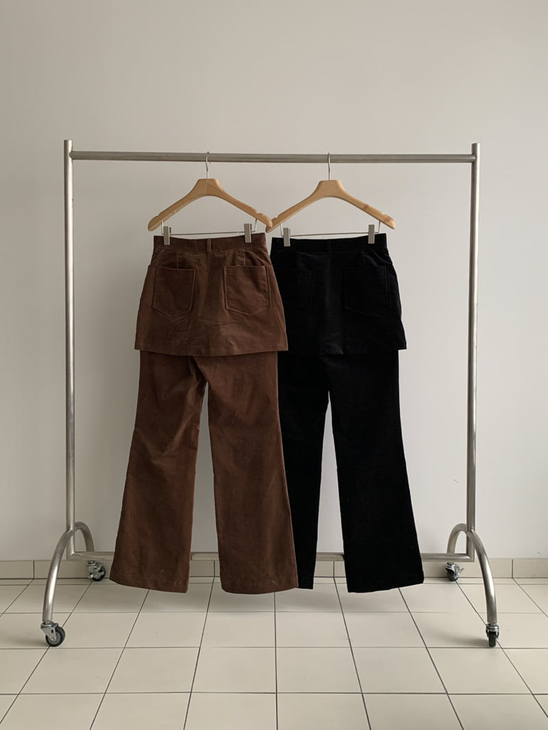 Vive L - Korean Women Fashion - #womensfashion - Layered Rib Pants - 2