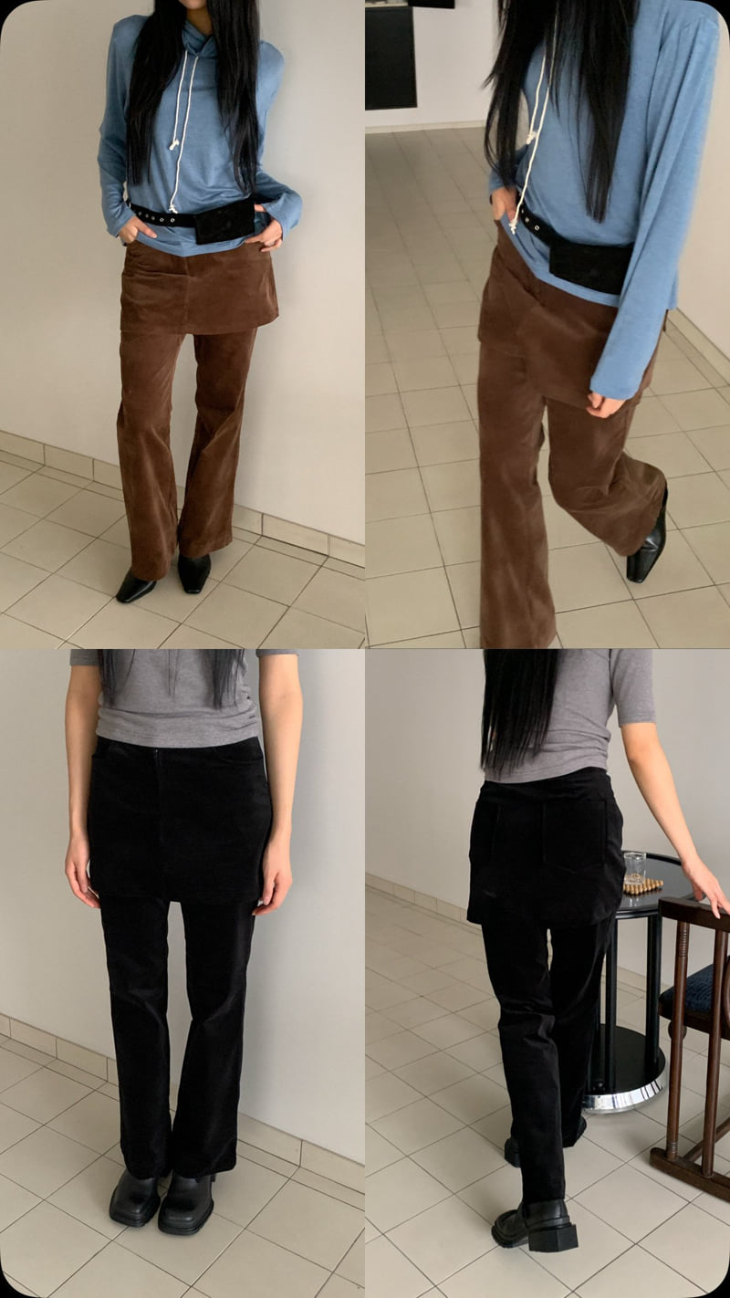 Vive L - Korean Women Fashion - #momslook - Layered Rib Pants - 4