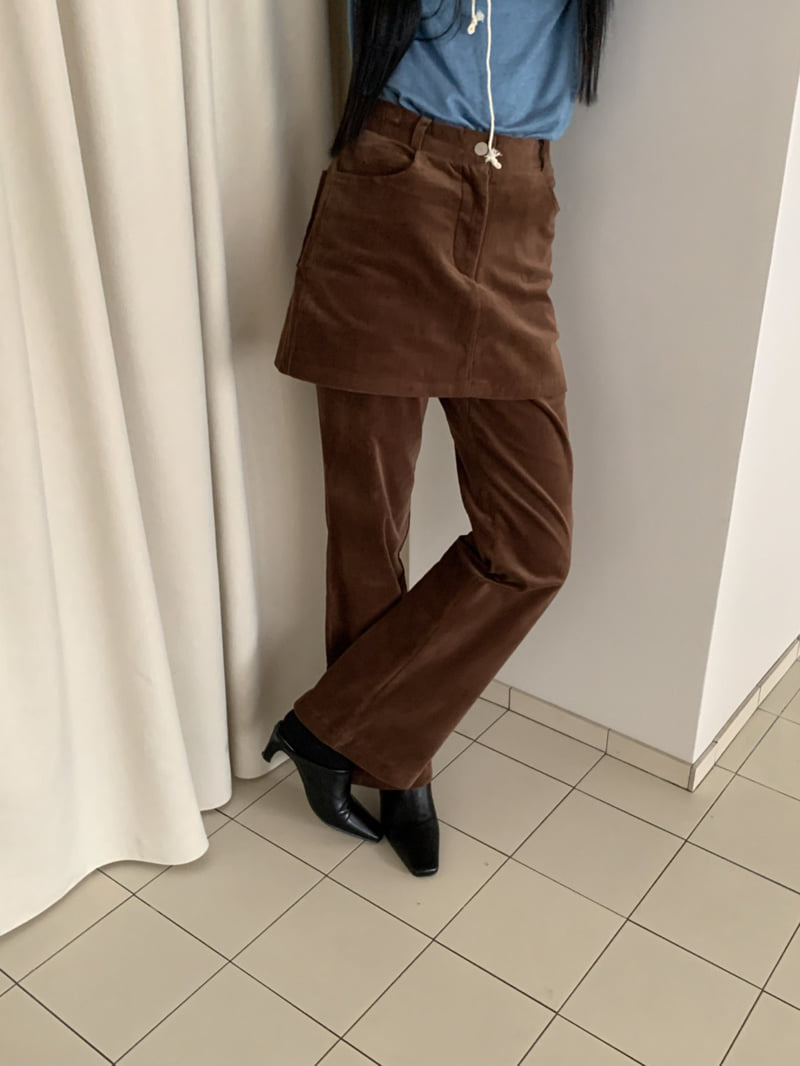 Vive L - Korean Women Fashion - #womensfashion - Layered Rib Pants - 6