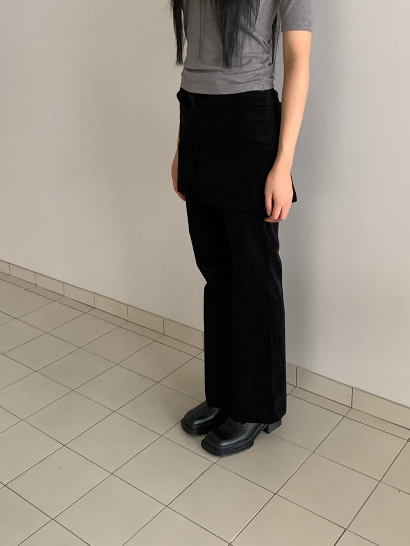 Vive L - Korean Women Fashion - #womensfashion - Layered Rib Pants - 8