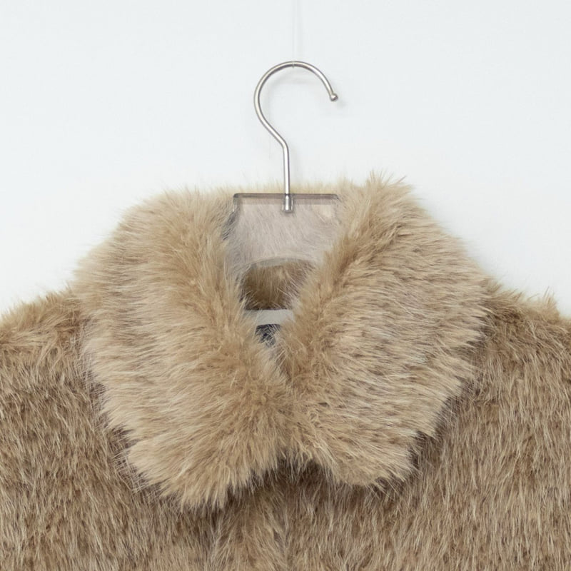 Vive L - Korean Women Fashion - #momslook - Poodle Soft Jacket - 4