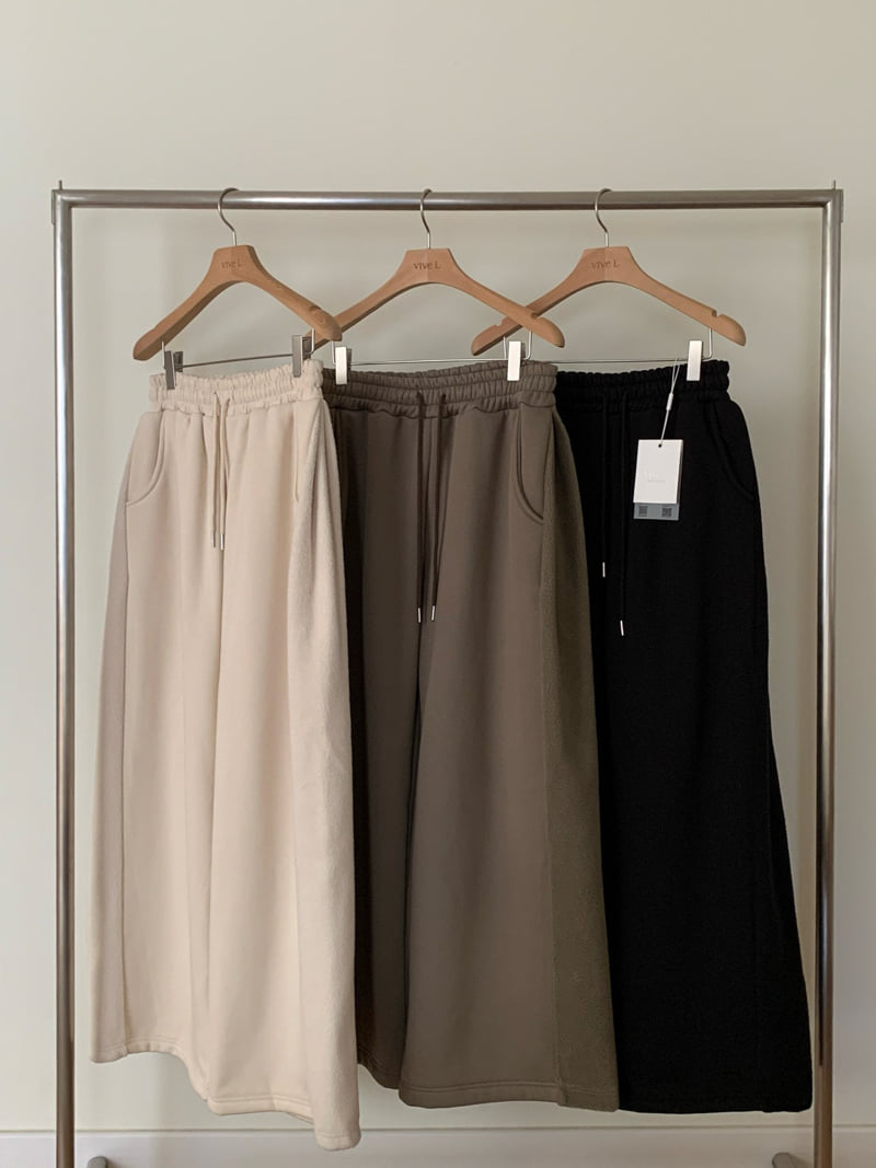 Vive L - Korean Women Fashion - #womensfashion - Panel Pleated Pants