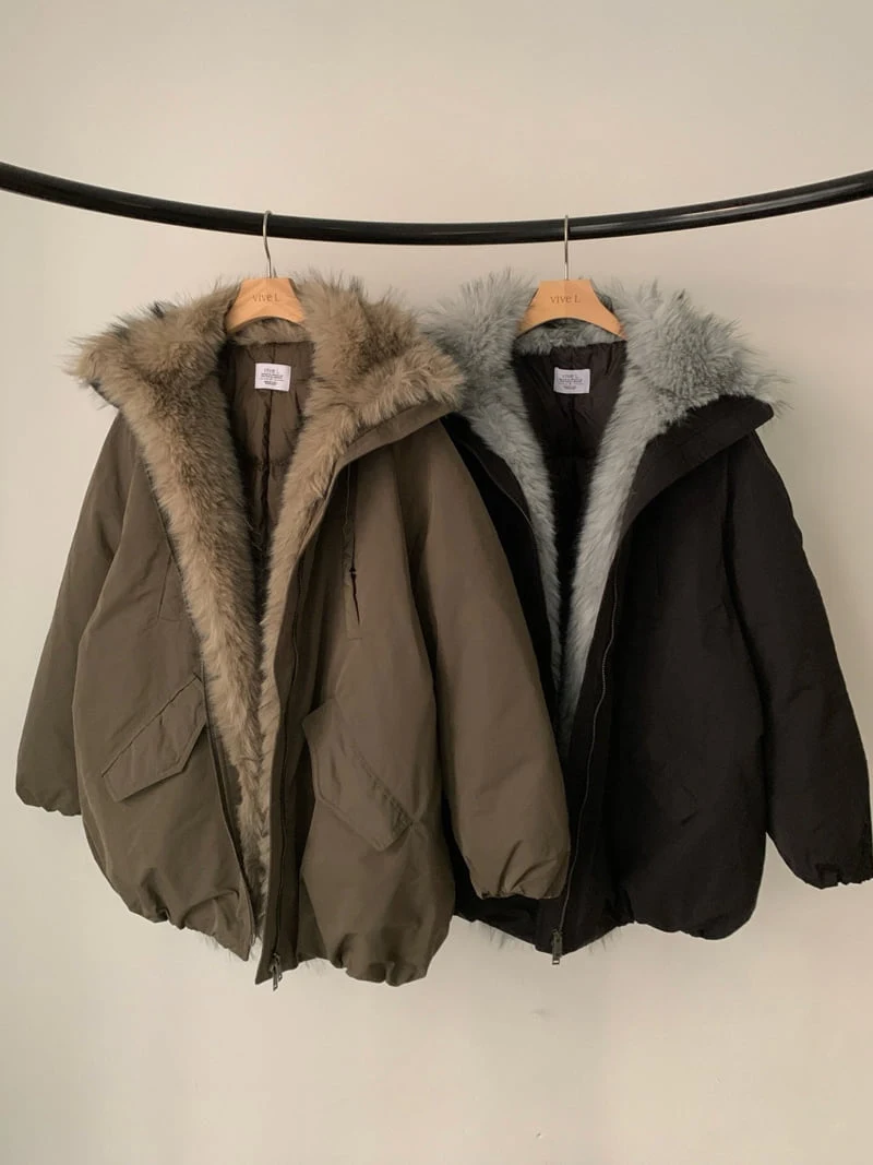 Vive L - Korean Women Fashion - #womensfashion - Duck Down Soft Padding Coat