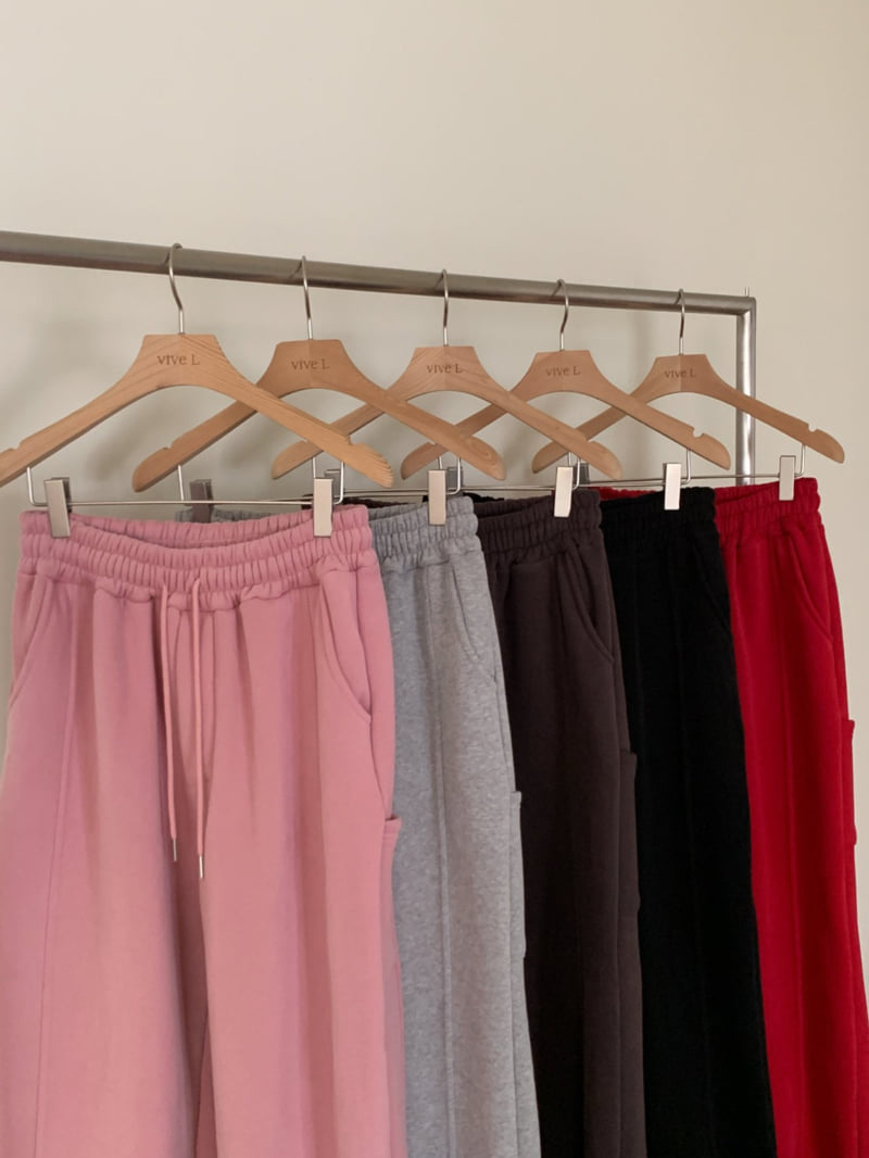 Vive L - Korean Women Fashion - #momslook - Warm Fleece Jogger Pants - 4