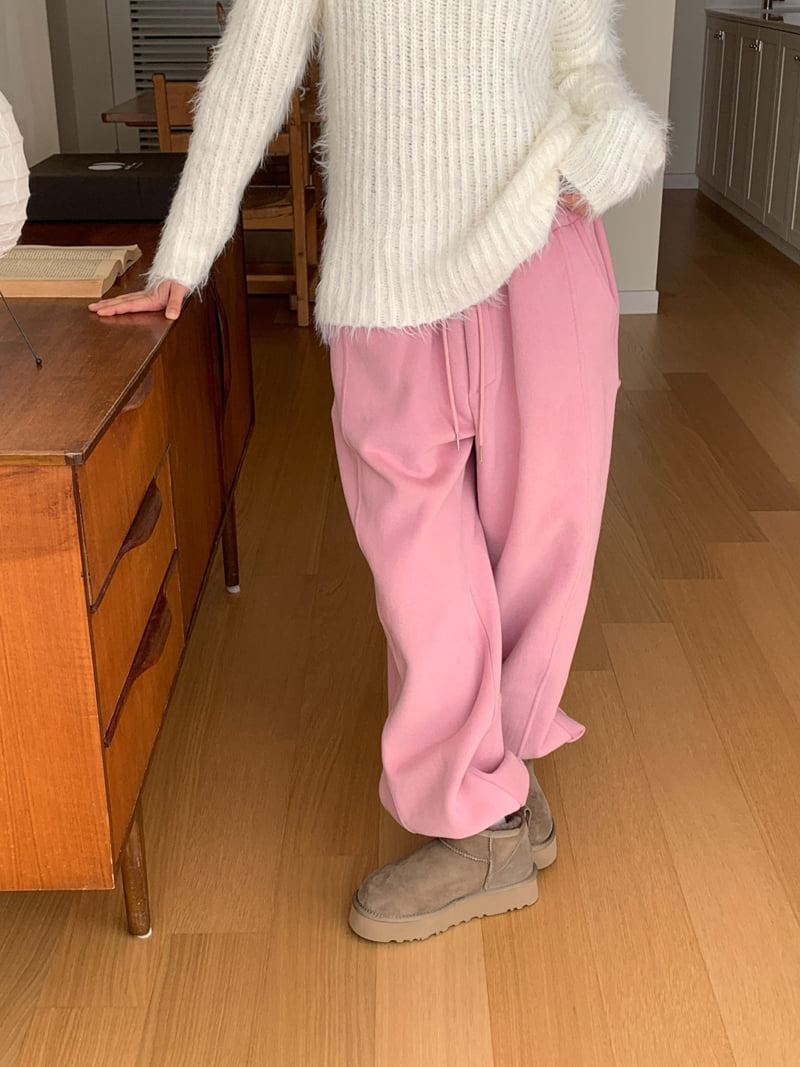 Vive L - Korean Women Fashion - #womensfashion - Warm Fleece Jogger Pants - 6