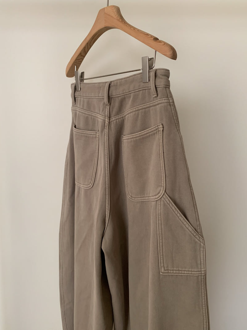 Vive L - Korean Women Fashion - #womensfashion - Pintuck Bonded Fleece Denim Pants - 3