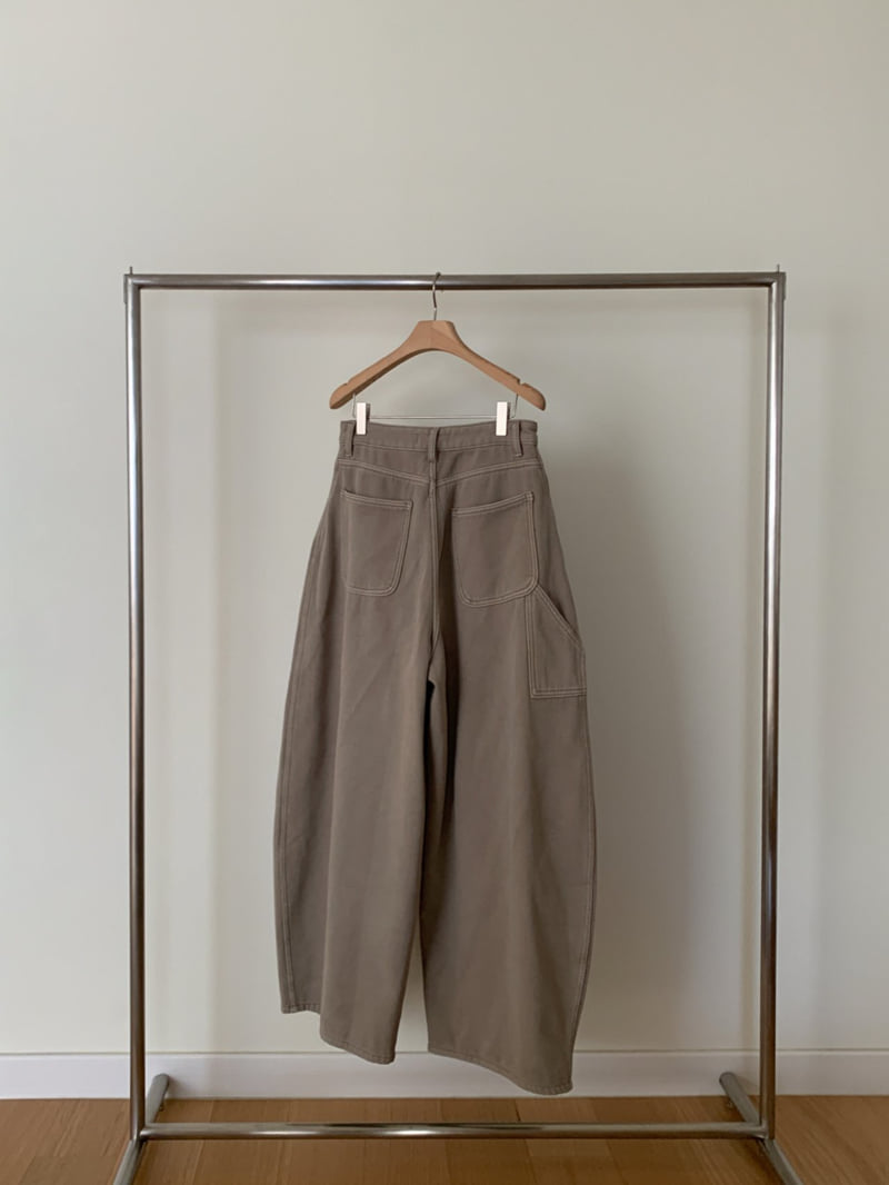Vive L - Korean Women Fashion - #womensfashion - Pintuck Bonded Fleece Denim Pants - 5