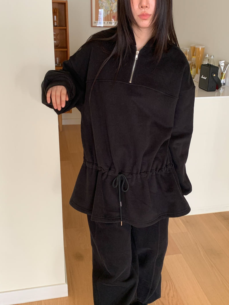 Vive L - Korean Women Fashion - #momslook - Peplum Sweatshirt - 4