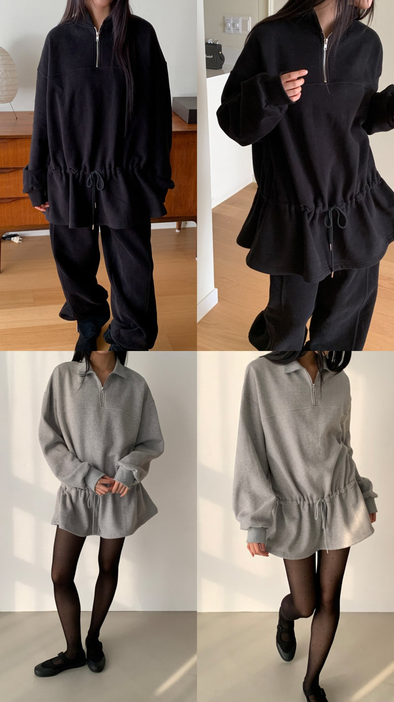 Vive L - Korean Women Fashion - #womensfashion - Peplum Sweatshirt - 8