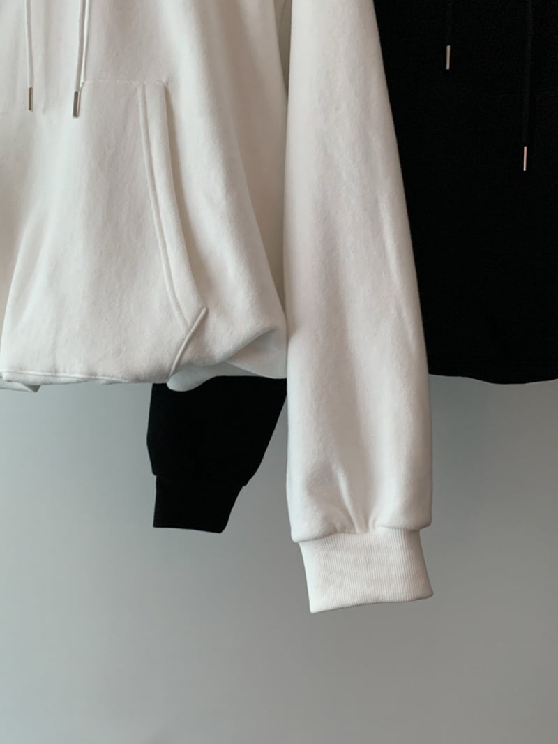 Vive L - Korean Women Fashion - #womensfashion - Balloon Double Fleece Hoodie - 3