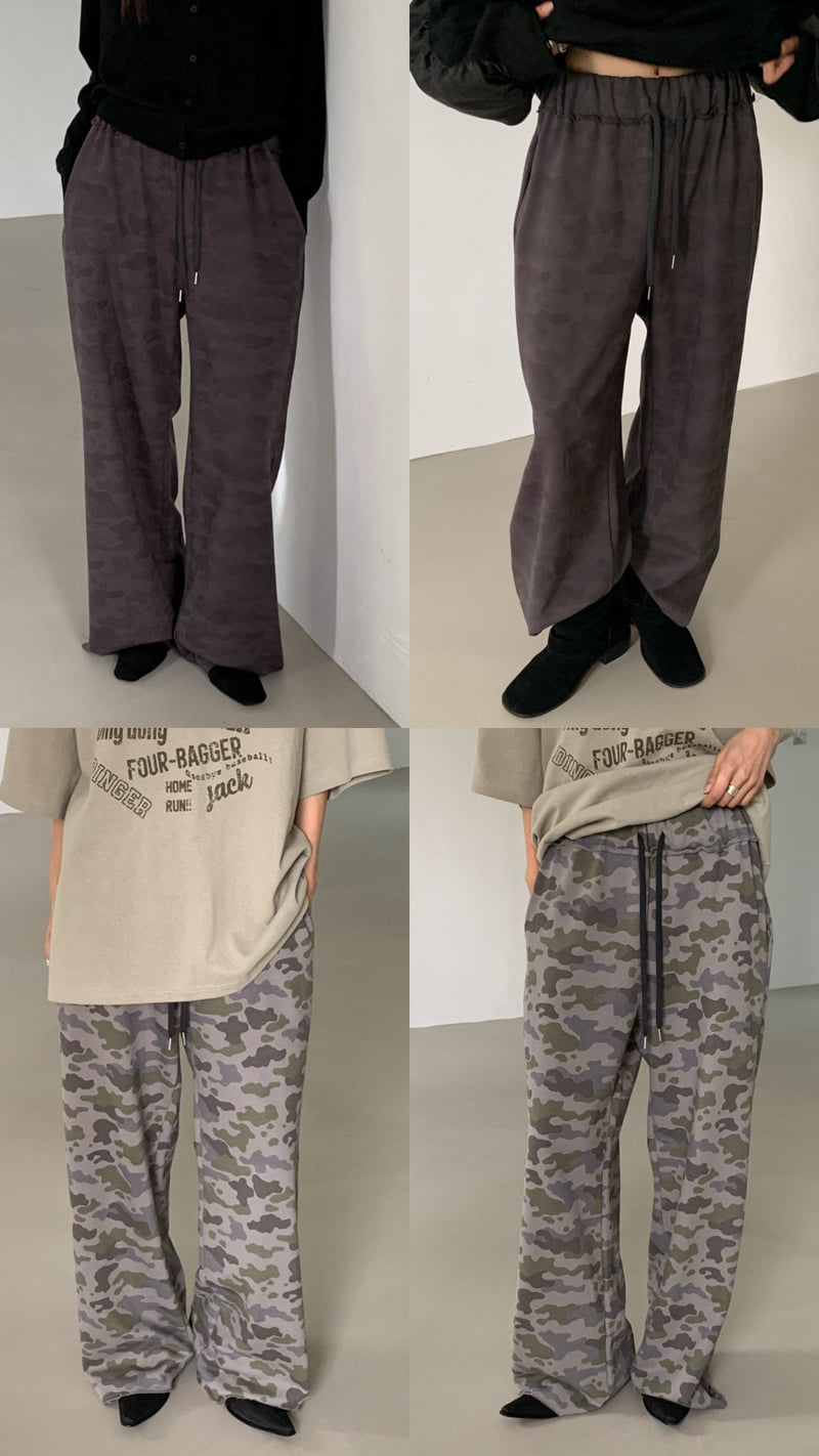 Vive L - Korean Women Fashion - #womensfashion - Camo Banding Pants - 2