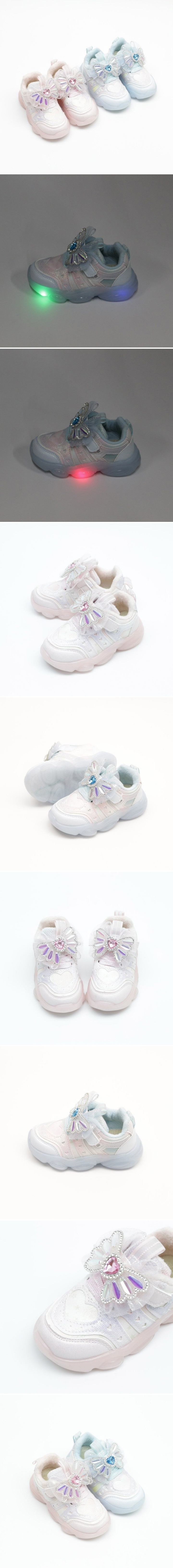 Woori Doori - Korean Children Fashion - #kidsshorts - Timmy Soft LED Sneakers