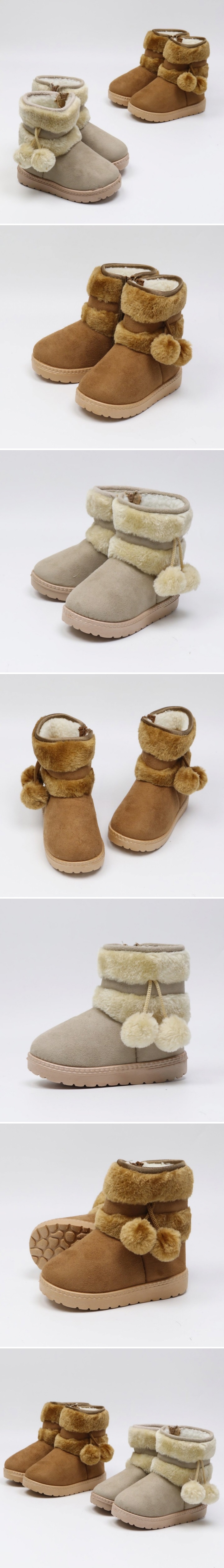 Woori Doori - Korean Children Fashion - #kidsshorts - 1950 Pom Pom Ugg Boots