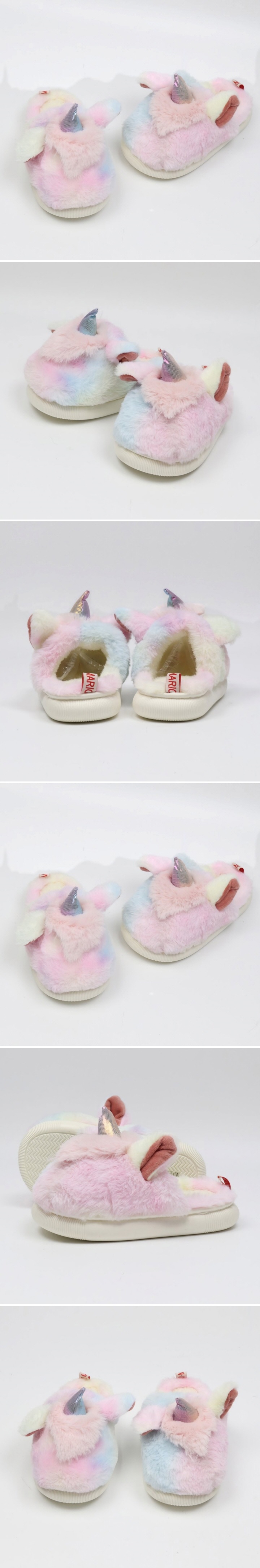 Woori Doori - Korean Children Fashion - #littlefashionista - Rainbow Unicorn Slippers