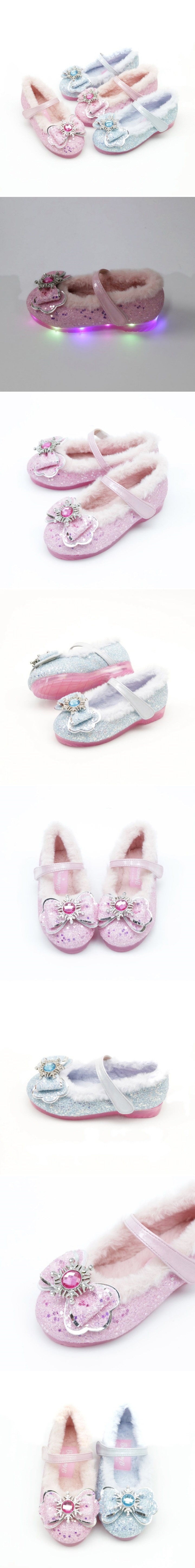 Woori Doori - Korean Children Fashion - #littlefashionista - MeriM Snowflake LED Flats