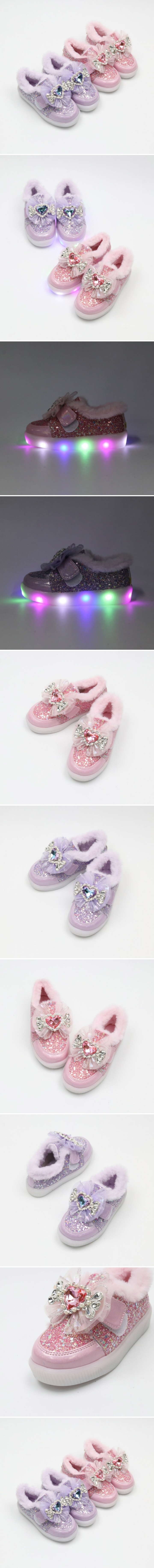 Woori Doori - Korean Children Fashion - #minifashionista - J Rookie Heart LED Sneakers