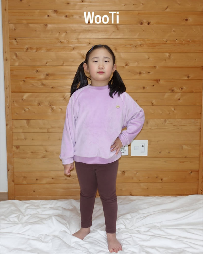 Wooti - Korean Children Fashion - #fashionkids - Velvet Raglan Set - 12